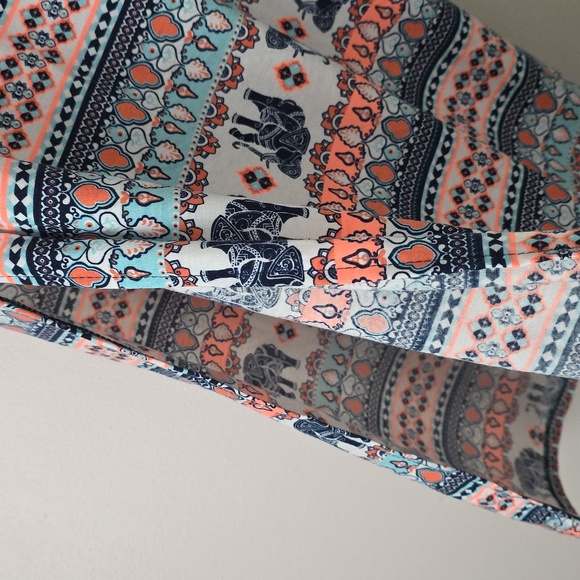 Patterned Maxi Skirt - Multicolor - Picture 5 of 5